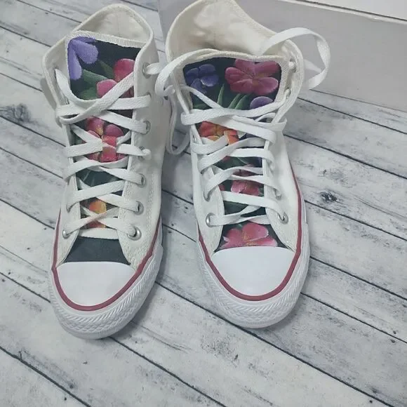 Women's Converse All Star Chuck Taylor Floral Designer Size 7 - Picture 9 of 9